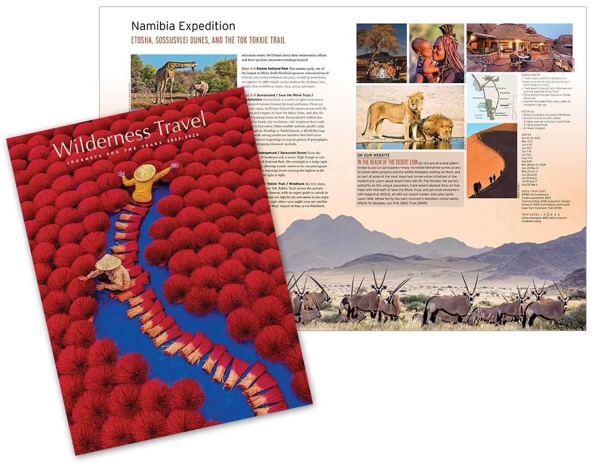 Wilderness Travel's 2023 Journey and Trip Catalog